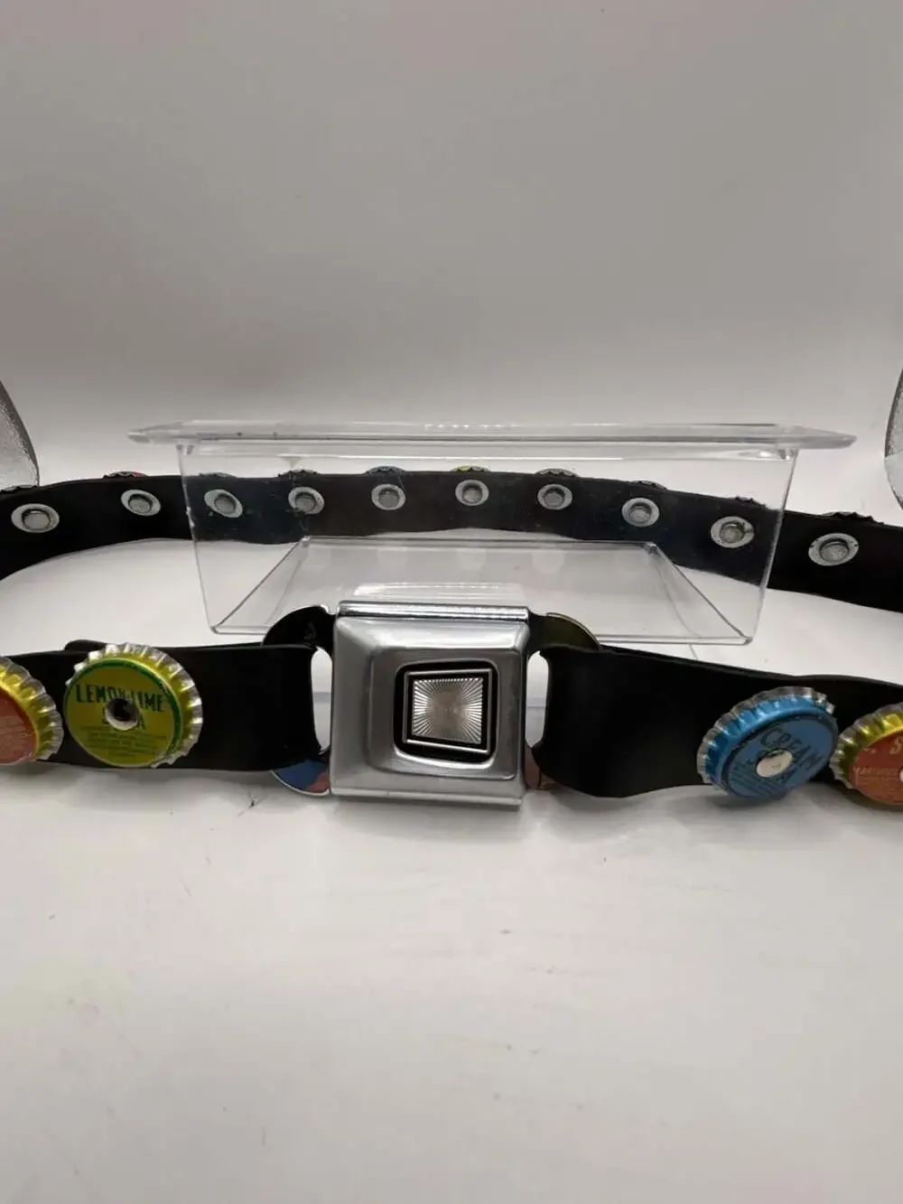 Little Earth Recycled Soda Bottle Cap Seatbelt Buckle Belt